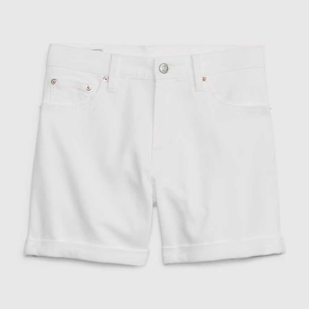 Gap 5" Mid Rise Girlfriend
Shorts White Denim - Picture 4 of 8